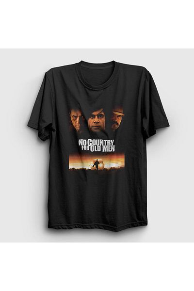 Presmono Μπλουζάκι Unisex Μαύρο Κάλυμμα Ταινίας No Country For Old Men 247988 ττ
