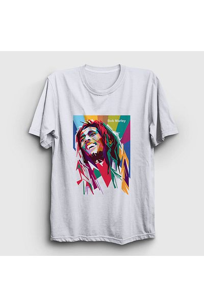Presmono Μπλουζάκι Unisex Λευκό Χρώματα Bob Marley 264710 TT