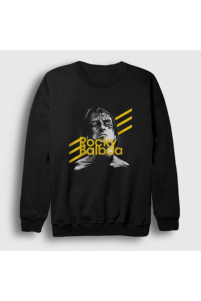 Presmono Unisex Μαύρο Φούτερ Balboa Movie Rocky 249388 ττ