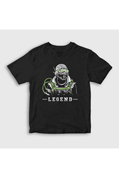 Presmono Unisex dečje crne Octane Apex Legends T-shirt 232192tt