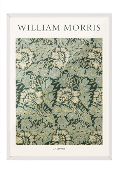 Postifull William Morris - Anemone Çerçeveli Tablo, Dikey Duvar Tablosu Comfo...