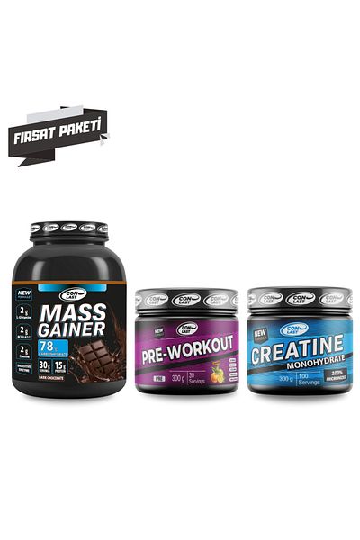 Conlast MASS GAINER 3000G/PRE-WORKOUT 300G/CREATINE