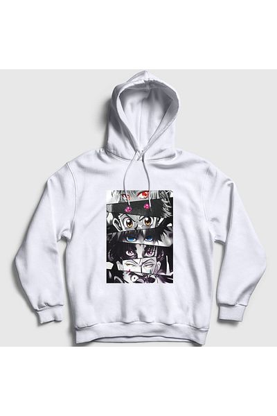 Presmono Φούτερ με κουκούλα Unisex White Eyes Anime Hunter X Hunter 238100 ττ