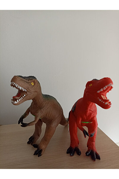 smilechild Oyuncak Dinazor Sesli Yumuşak 50 Cm  2 adet