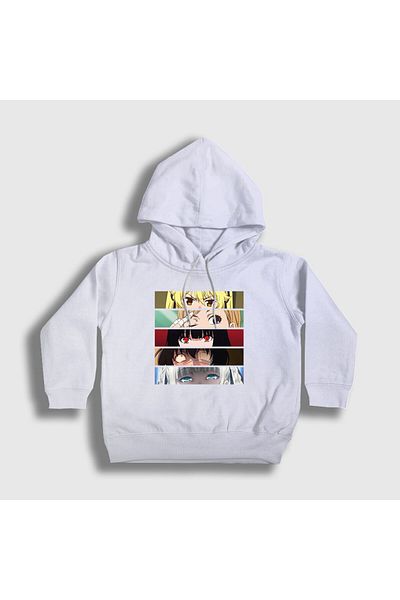 Presmono Hanorac pentru copii cu glugă albă Anime Kakegurui - unisex239640tt