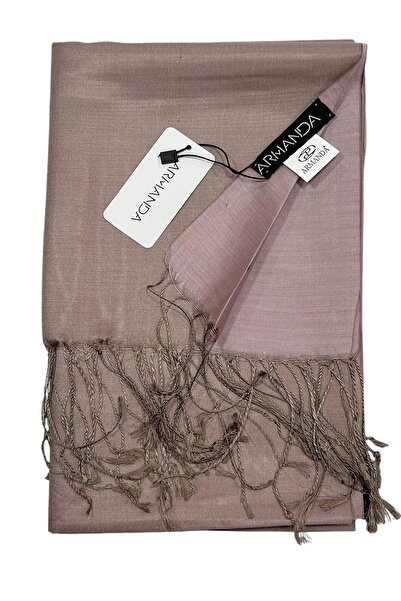 ARMANDA İpek Şal - Vizon Pudra