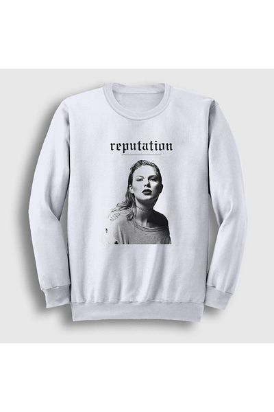 Presmono Φούτερ Taylor Swift Unisex White Reputation 312698 tt