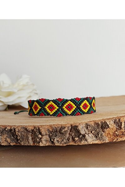 ZDTHandmade سوار مكرامية صغير مصنوع يدويًا بنمط عرقي
