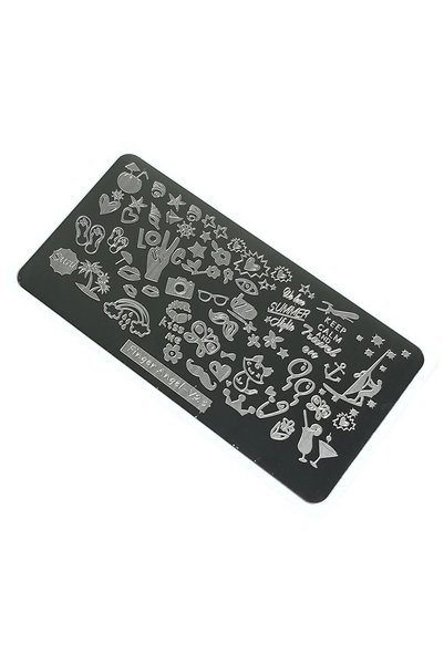 aba nails Nail Art Stamping Baskı Plakası Vv23