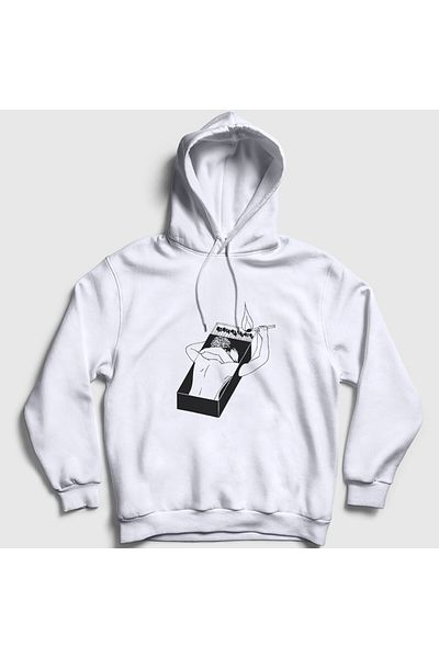 Presmono Φούτερ με κουκούλα Unisex White Match Lovers για την Ημέρα του Αγίου Βαλεντίνου 285180 ττ