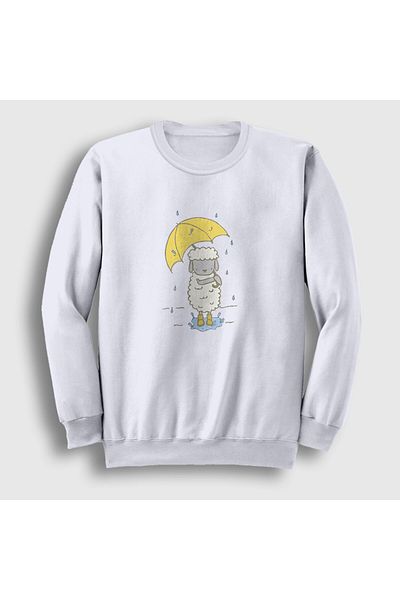 Presmono Φούτερ Unisex Λευκό Πρόβατο και Αρνί Βροχής 288962 ττ