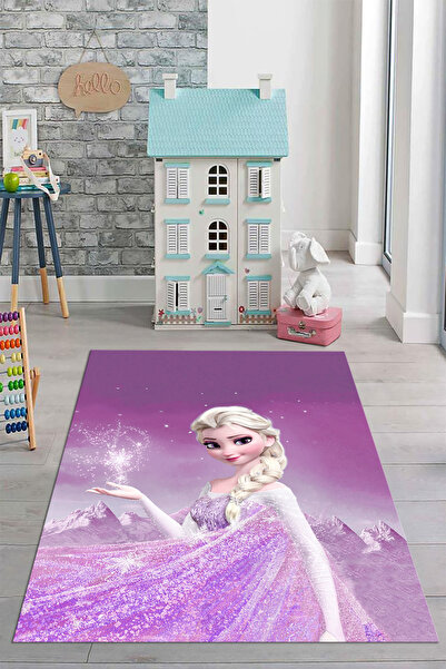 Viyana Home Dijital Kaymaz Taban Prenses Desenli Yıkanabilir Oyun Odası Çocuk...