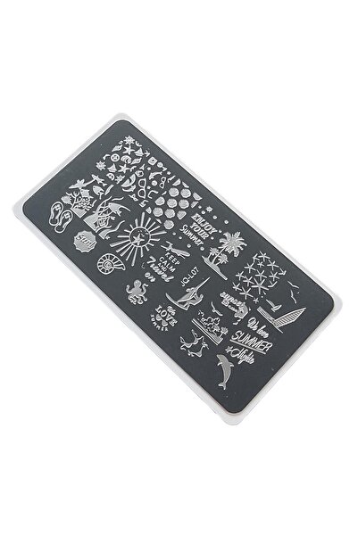 aba nails Nail Art Stamping Baskı Plakası