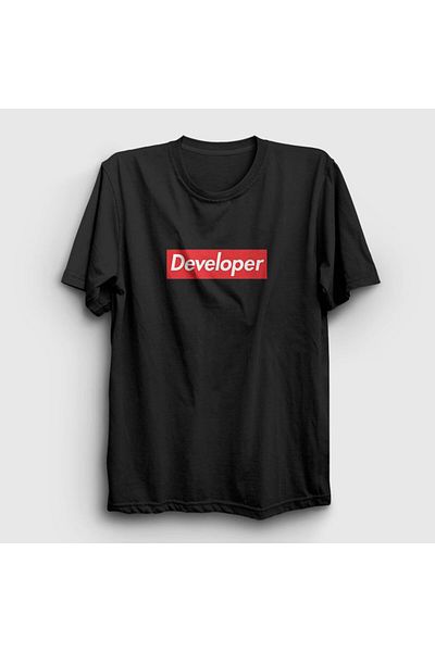 Presmono Μπλουζάκι Unisex Black Logo Developer Software 336108 ττ