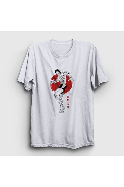 Presmono Μπλουζάκι Unisex White Fighter Anime Hanma Baki 317370 ττ