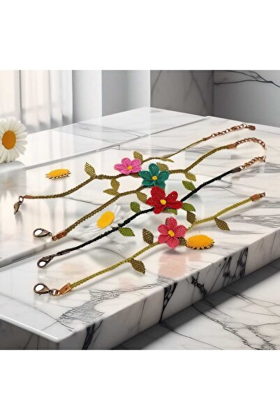 Giftcandor İğne oyası el yapımı bileklik