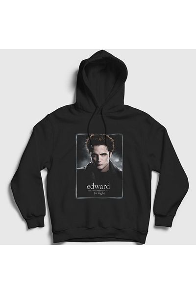Presmono Unisex Μαύρο φούτερ Edward Cullen Vampire Twilight με κουκούλα 311110 ττ