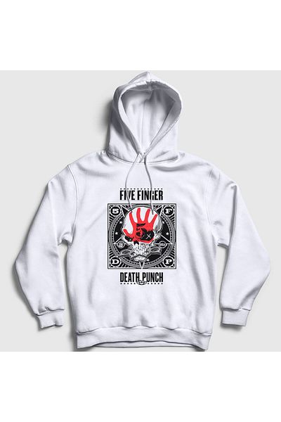 Presmono Φούτερ με κουκούλα Unisex White Logo V2 Five Finger Death Punch 292720 ττ