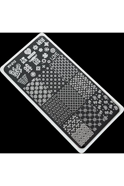 aba nails Nail Art Stamping Baskı Plakası