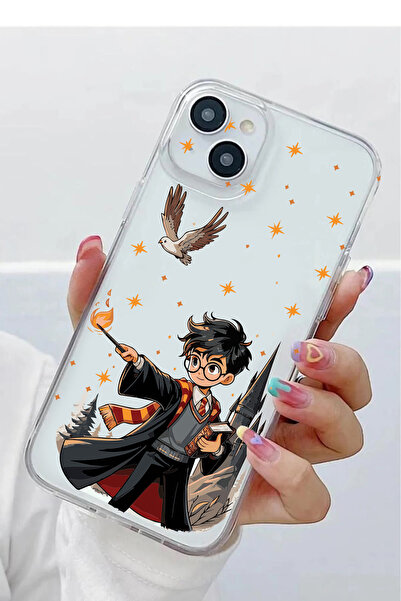 3GEN CASE iPhone 15 Cute Characters Patterned Transparent Silicone Case