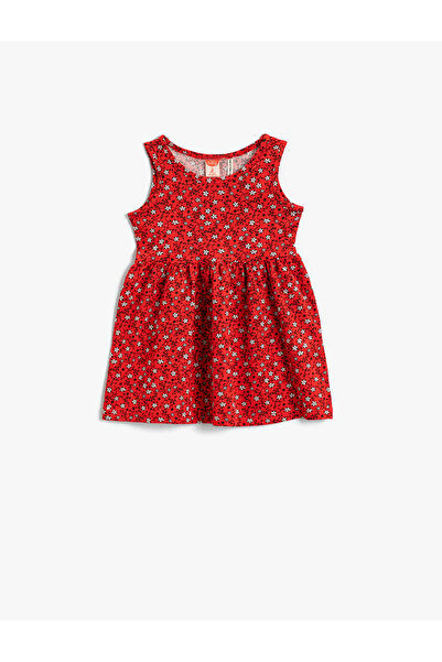 Koton Kız Bebek Kırmızı Desenli Elbise 2SMG80010AK