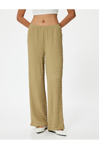 Koton Dokulu Bol Paça Pantolon