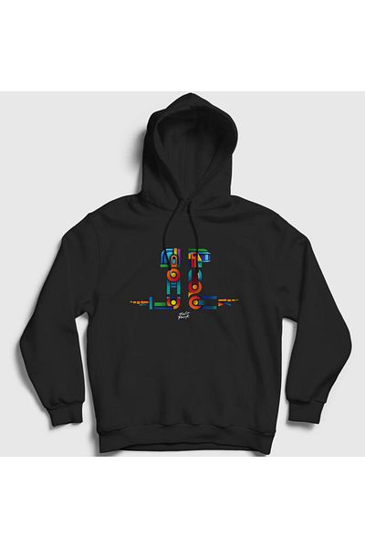 Presmono Φούτερ Unisex Black Robots Daft Punk Hooded 293610 ττ