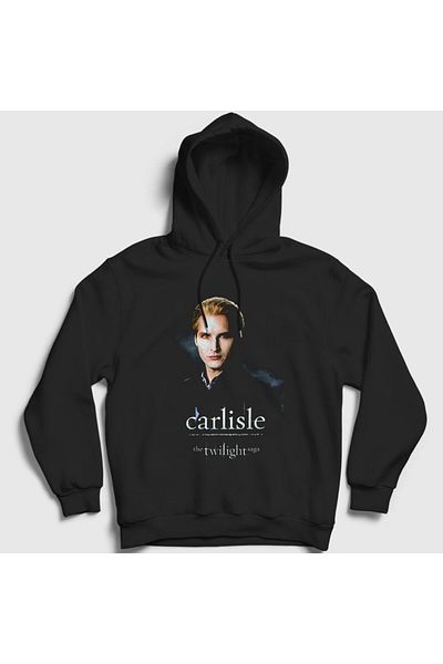 Presmono Унисекс черен суитшърт с качулка Carlisle Cullen Vampire Twilight 310231tt