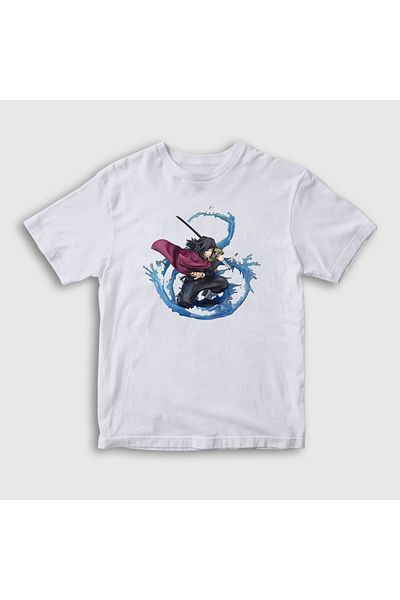 Presmono Tricou unisex pentru copii White Water Giyu Tomioka Anime Demon Slayer Kimetsu No Yaiba298789tt