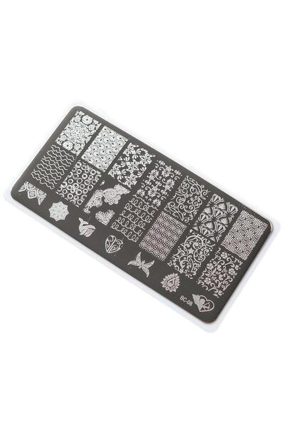 aba nails Nail Art Stamping Baskı Plakası