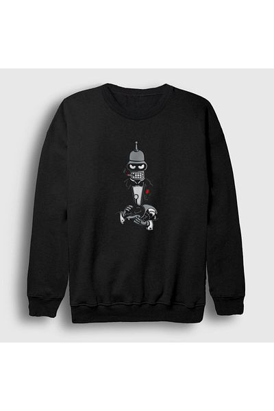 Presmono Φούτερ Unisex Black Godfather Robot Bender Futurama 306353 ττ