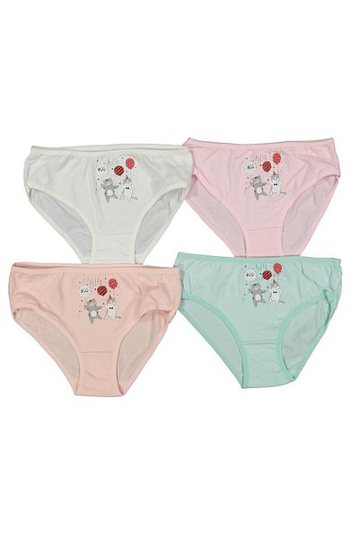 diamondstar Chiloți slip pentru fetiță 4/11 ani cu model mixt