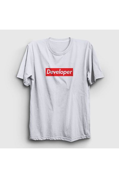 Presmono Μπλουζάκι Unisex White Logo Developer Software 336108 ττ