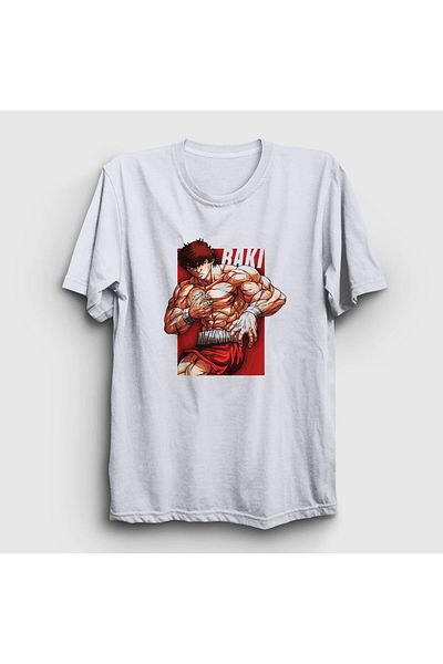 Presmono Μπλουζάκι Unisex White Strong V2 Anime Hanma Baki 319220 ττ