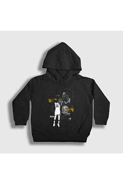 Presmono Unisex dečija crna majica Kevin Durant Basketball Sa kapuljačom
