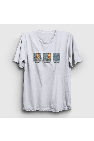 Presmono Μπλουζάκι Unisex White Van Gone Art Painter Vincent Van Gogh 303300 ττ