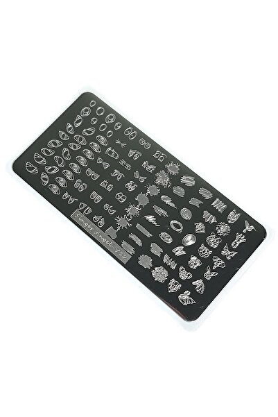aba nails Nail Art Stamping Baskı Plakası Vv32