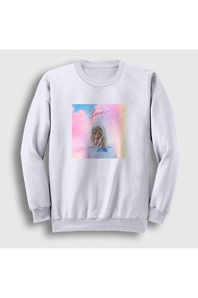 Presmono Φούτερ Unisex White Lover V2 Taylor Swift 312001 ττ