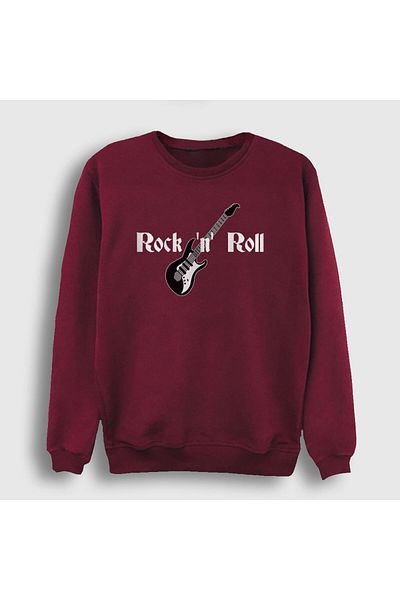 Presmono Φούτερ Unisex Claret Red Guitar Rock And Roll 314832 ττ