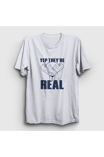 Presmono Μπλουζάκι Unisex White Real Stewie Family Guy 300898 ττ