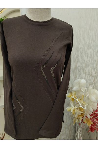 LUSSOLİFE Mother Special Design Lycra Cotton Sweater