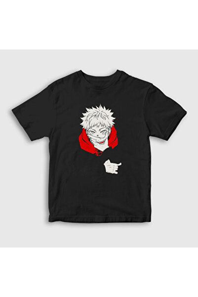 Presmono Tricou negru unisex Yuji Itadori V2 Anime Jujutsu Kaisen316559tt