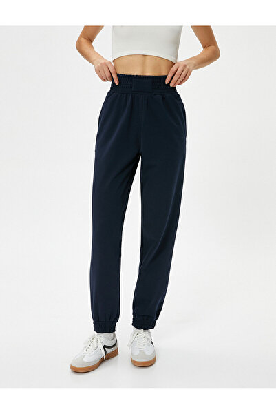 Koton Jogger Φούτερ Ψηλόμεση Άνετη Εφαρμογή Βαμβακερή Τσέπη