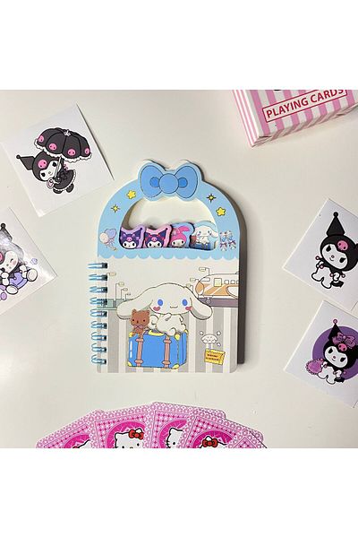 Wisevelya Bloc de note Cinnamoroll albastru