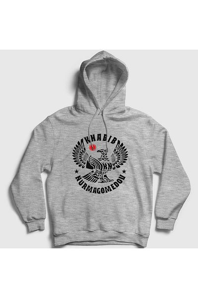 Presmono Унисекс суитшърт с качулка Gray Eagle V3 UFC Khabib Nurmagomedov 314417tt