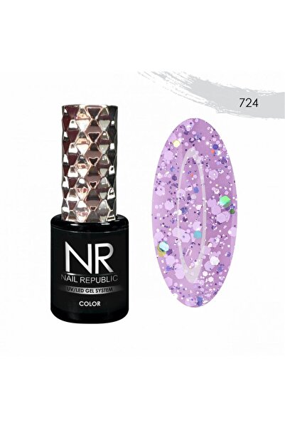 Nail Republic Kalıcı Oje Mor Euphoria 724 (10 ml) – Profesyonel Kullanıma Uyg...