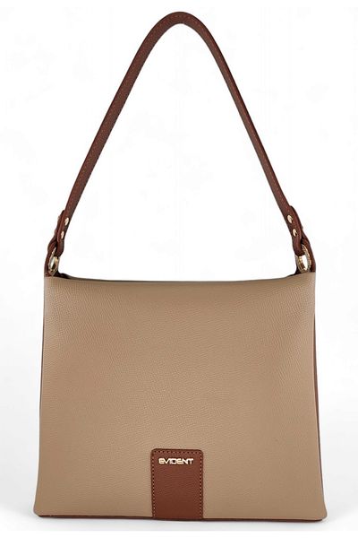 Evident Mink and Tan Colored Light Medium Size Women's Shoulder Bag