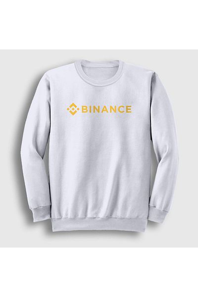 Presmono Φούτερ Unisex Λευκό λογότυπο Binance Bitcoin 323032 ττ