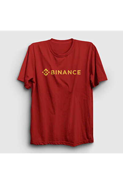 Presmono Unisex crveni logo Binance Bitcoin T-shirt 322802tt