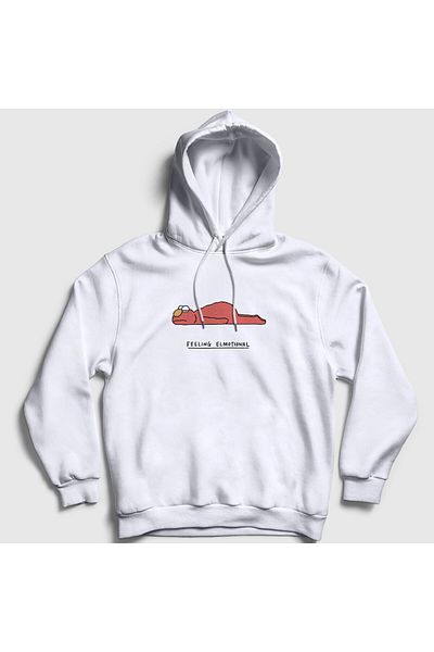 Presmono Φούτερ Unisex White Feeling Elmotional Hooded 288197 ττ